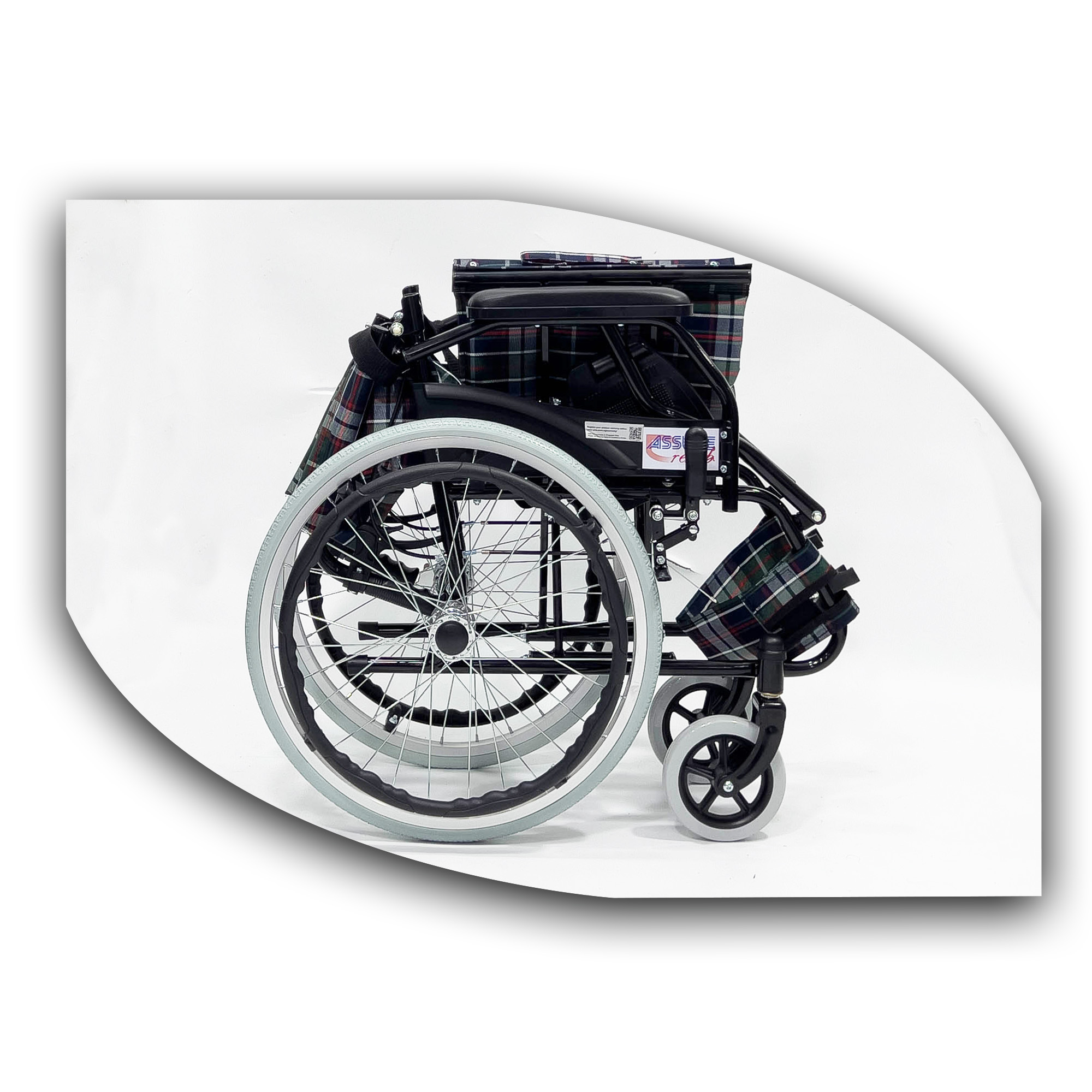 ASSURE REHAB Wheelchair with Flip-Up Footrest singapore foldable